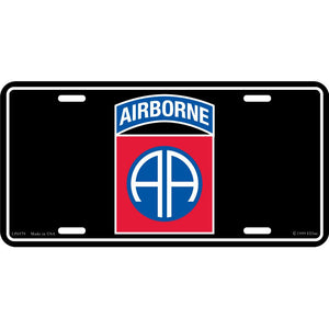 ARMY 82ND AIRBORNE LICENSE PLATE