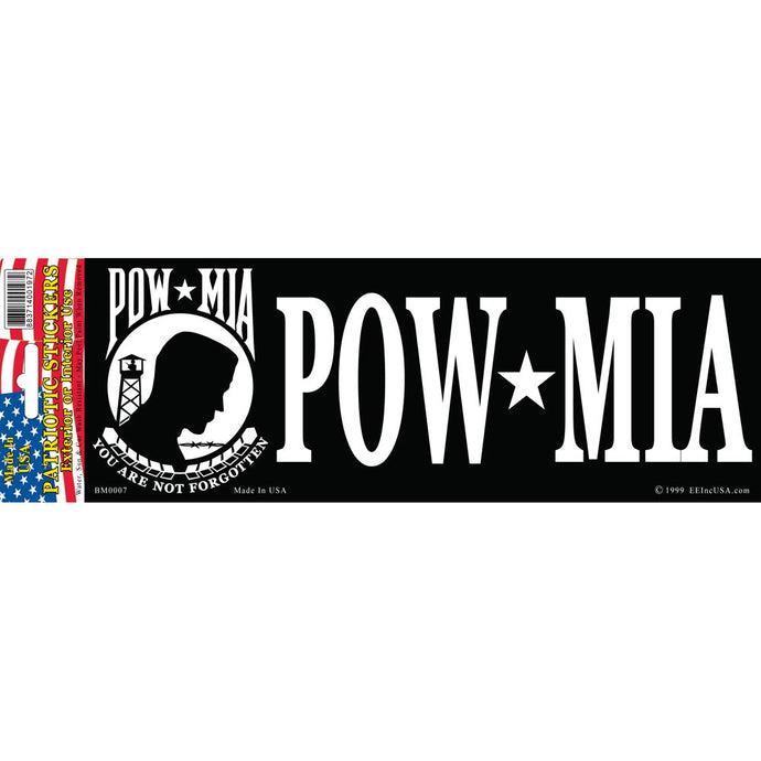POW*MIA BUMPER STICKER