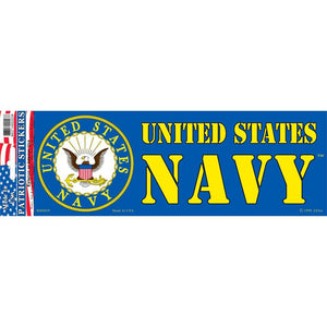 US NAVY LOGO, NAVY BUMPER STICKER