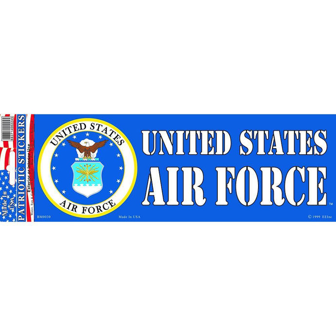 US AIR FORCE EMBLEM BUMPER STICKER