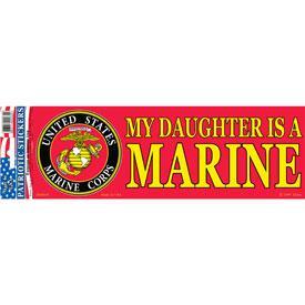 US MARINE CORPS, MY DAUGHTER BUMPER STICKER