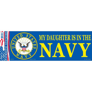 US NAVY, MY DAUGHTER BUMPER STICKER