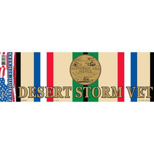 DESERT STORM, SVC RIBBON BUMPER STICKER