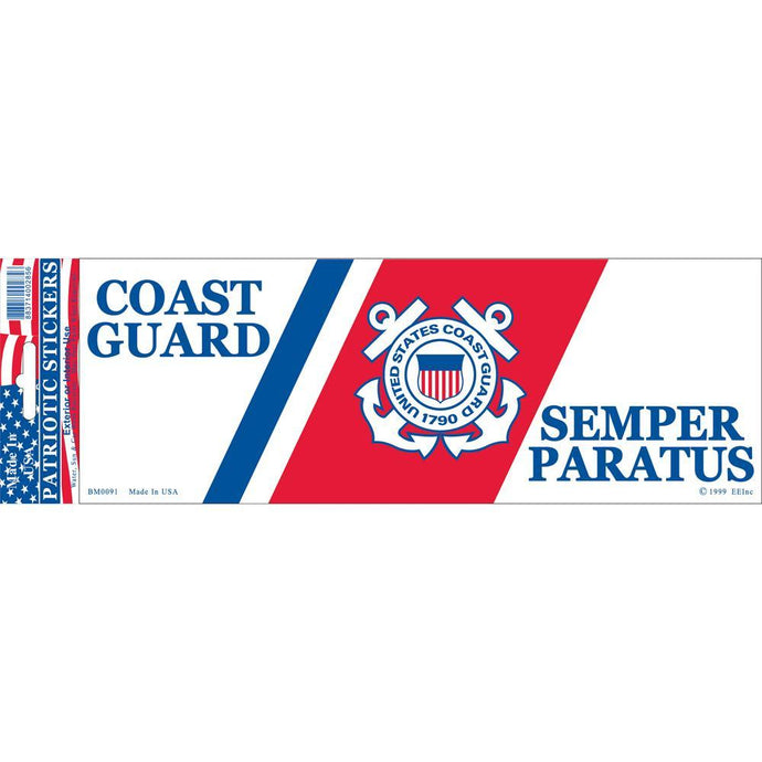 US COAST GUARD LOGO BUMPER STICKER