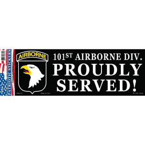 ARMY, 101ST AIRBORNE DIVISION BUMPER STICKER