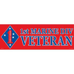 US MARINE CORPS 1ST MARINE BUMPER STICKER