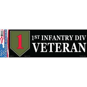 ARMY, 1ST DIVISION BUMPER STICKER