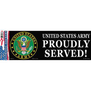 ARMY SYMBOL, PROUD BUMPER STICKER