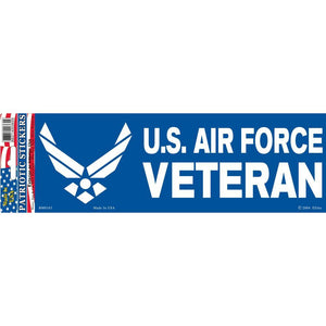 US AIR FORCE SYMBOL, VETERAN BUMPER STICKER