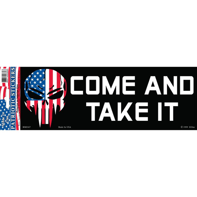 DEMON, COME AND TAKE IT BUMPER STICKER