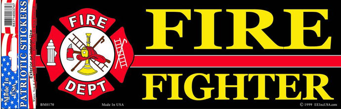 FIRE DEPARTMENT BUMPER STICKER