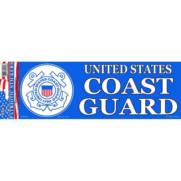 US COAST GUARD LOGO, FREEDOM BUMPER STICKER