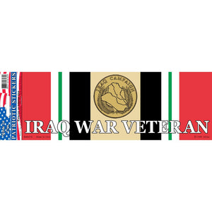 IRAQ WAR, SVC RIBBON BUMPER STICKER