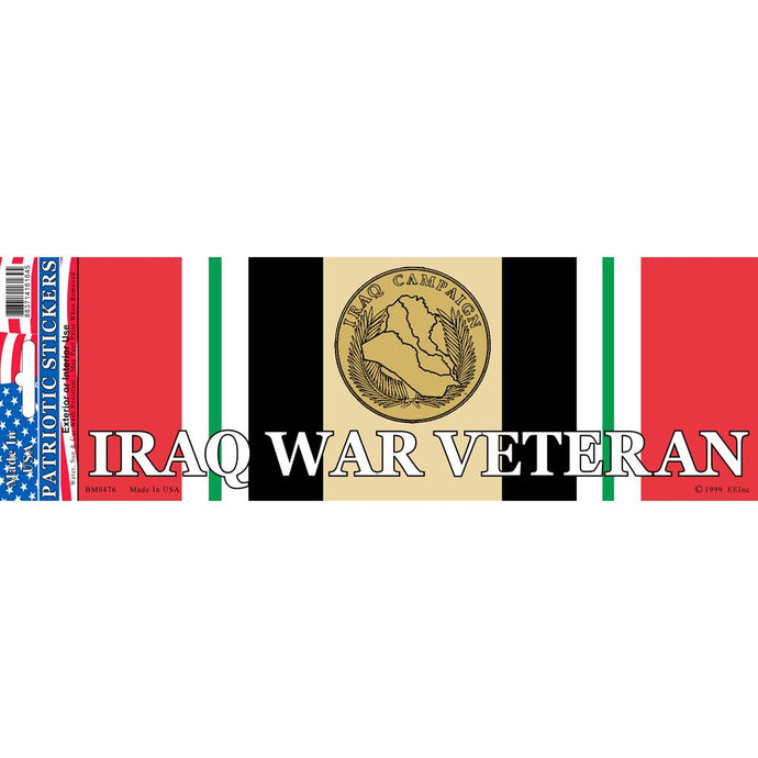 IRAQ WAR, SVC RIBBON BUMPER STICKER