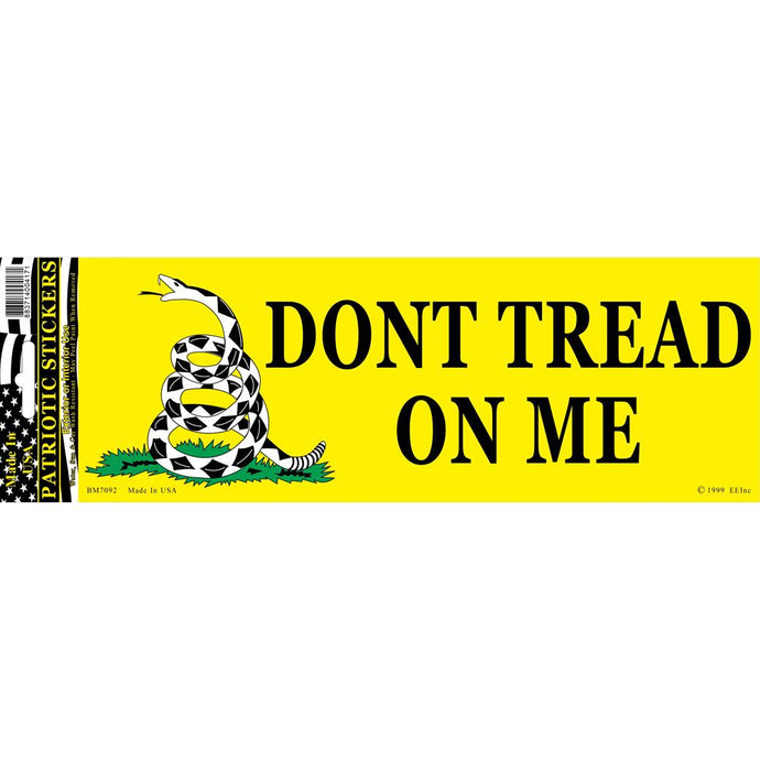 DON’T TREAD ON ME BUMPER STICKER