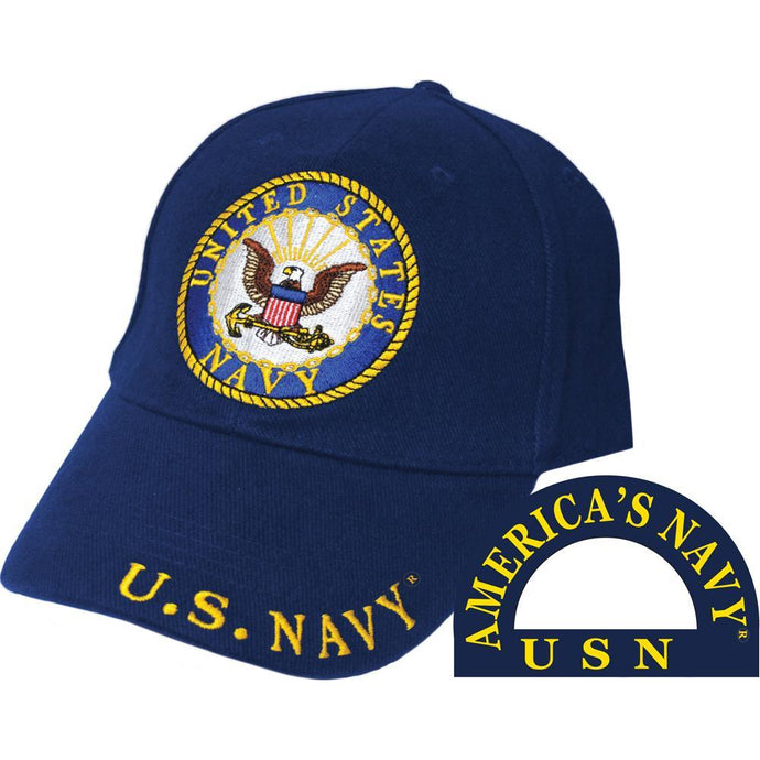 US NAVY ROUND LOGO, HAT