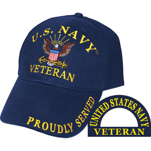US NAVY, VETERAN, PROUD HAT