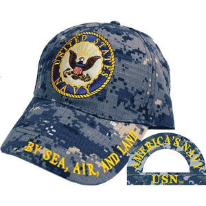 US NAVY LOGO, CAMO HAT