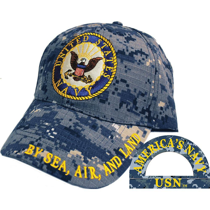 US NAVY LOGO, CAMO HAT