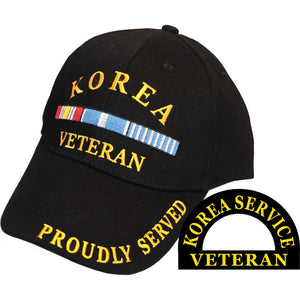 KOREA VETERAN, SVC RIBBON HAT