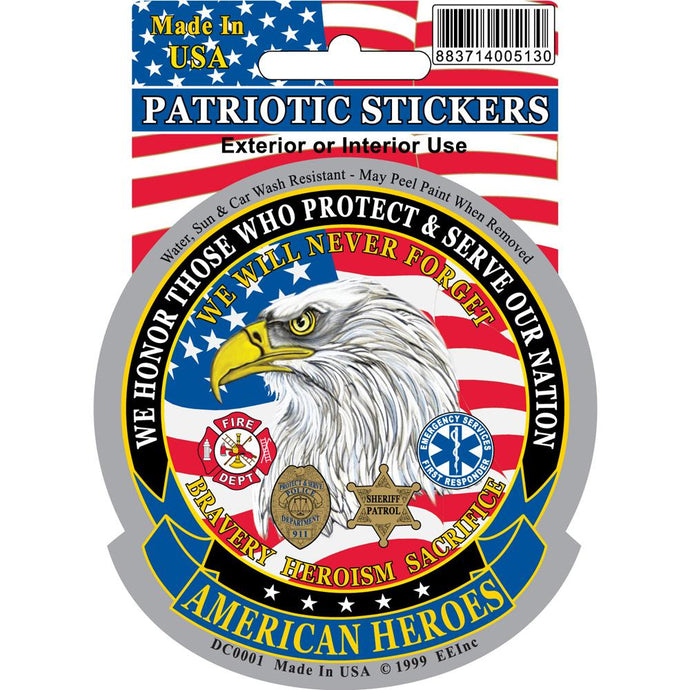AMERICAN HEROES STICKER