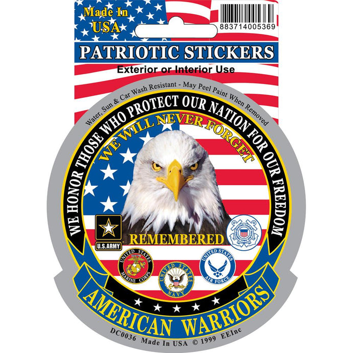 AMERICAN WARRIORS STICKER