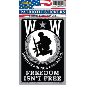 WOUNDED WARRIOR STICKER