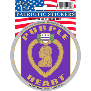 PURPLE HEART STICKER