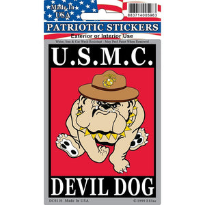 US MARINE CORPS, DEVIL DOG STICKER
