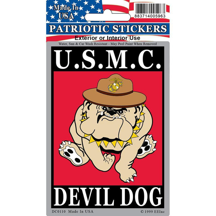 US MARINE CORPS, DEVIL DOG STICKER