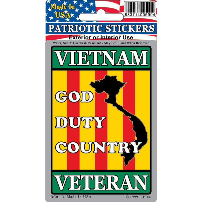 VIETNAM, VETERAN STICKER