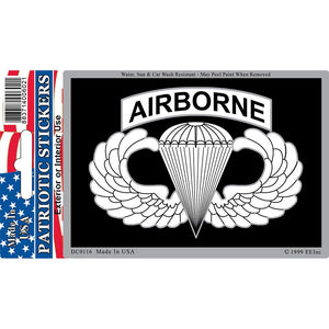 ARMY, PARATROOPER, AIRBORNE STICKER