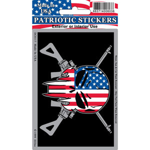 SNIPER SKULL/RIFLES STICKER