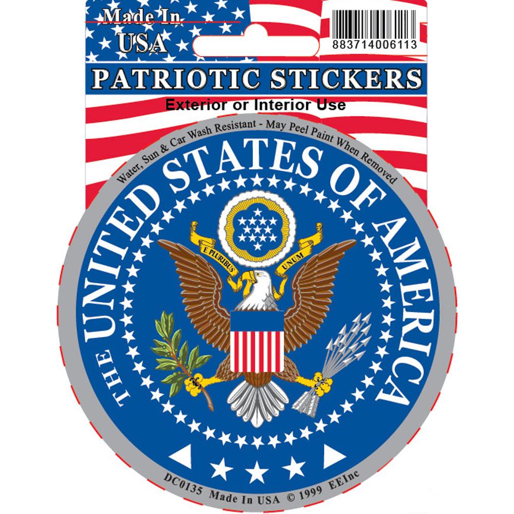 USA, SEAL, LOGO STICKER – PATRIOTIC CENTRAL