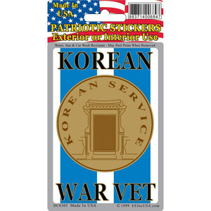 KOREA WAR SVC STICKER