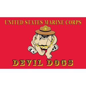 US MARINE CORPS DEVIL DOG FLAG