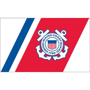 US COAST GUARD RED, WHITE AND BLUE FLAG