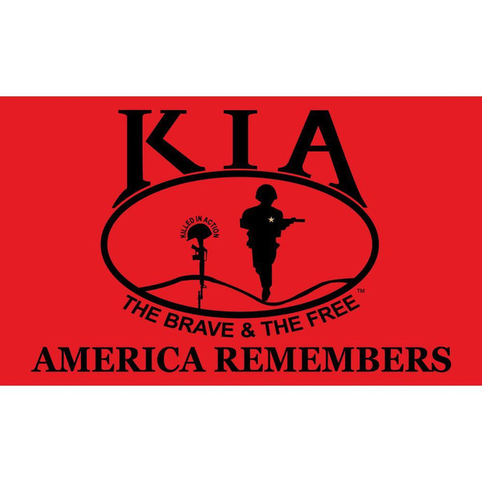 KIA KILLED IN ACTION HONOR FLAG
