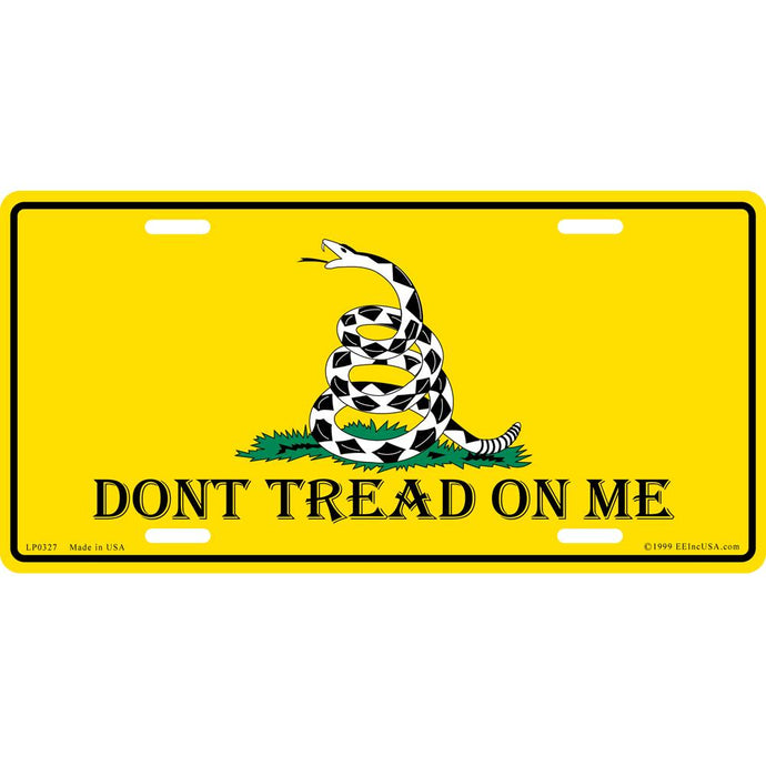 DON'T TREAD ON ME LICENSE PLATE