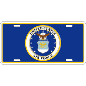 US AIR FORCE EMBLEM LICENSE PLATE