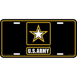 ARMY LOGO, LICENSE PLATE