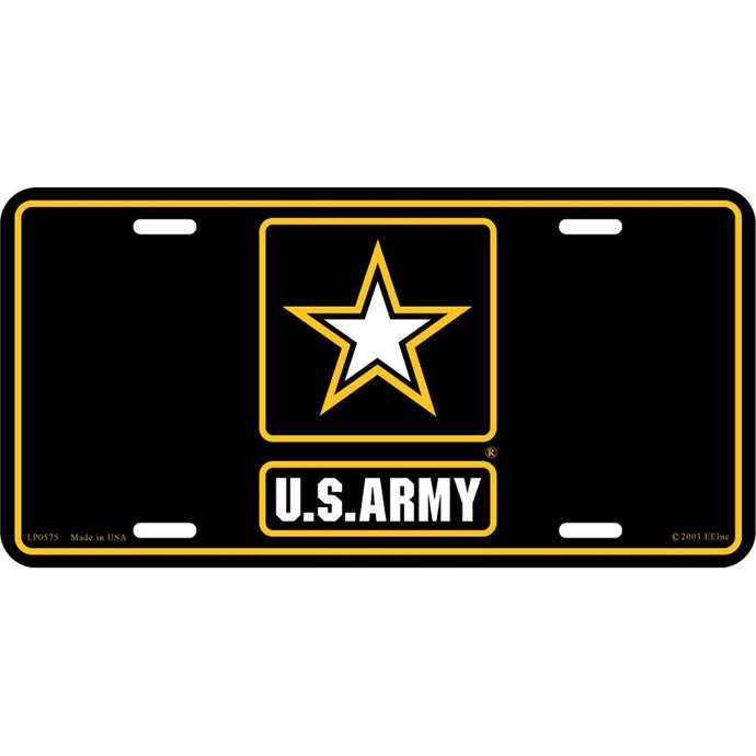 ARMY LOGO, LICENSE PLATE
