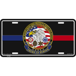 AMERICAN HEROES LICENSE PLATE