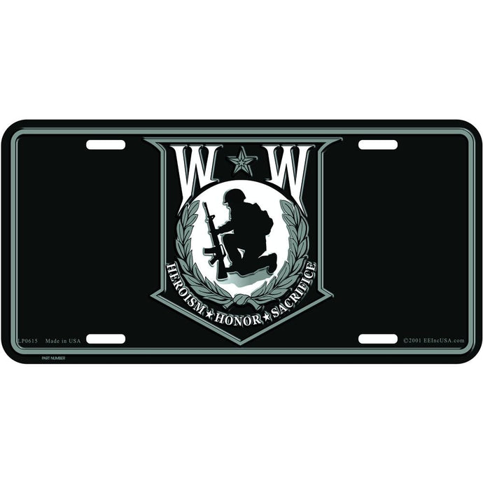 WOUNDED WARRIOR LICENSE PLATE