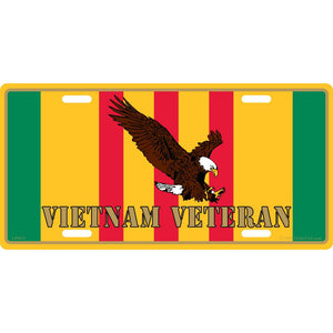 VIETNAM VET, EAGLE LICENSE PLATE