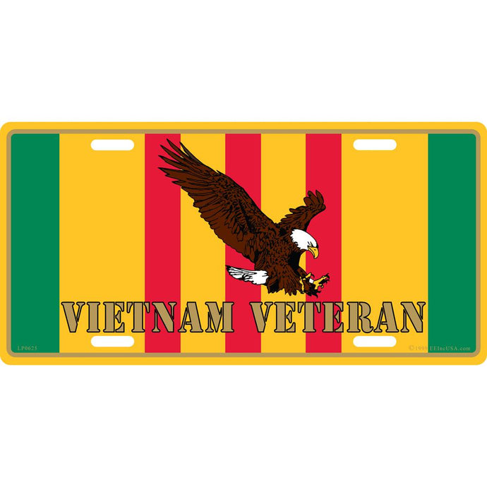 VIETNAM VET, EAGLE LICENSE PLATE