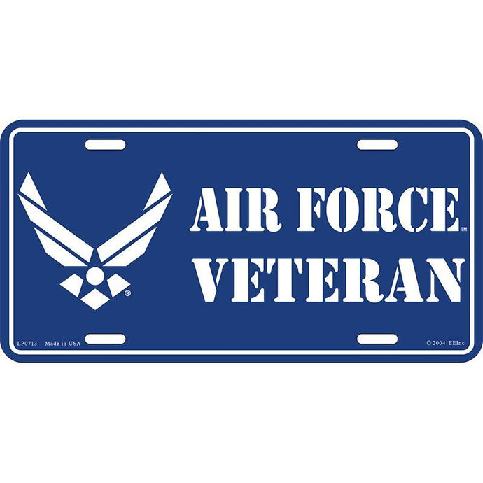 US AIR FORCE SYMBOL VETERAN LICENSE PLATE