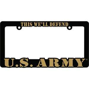 ARMY LICENSE PLATE FRAME
