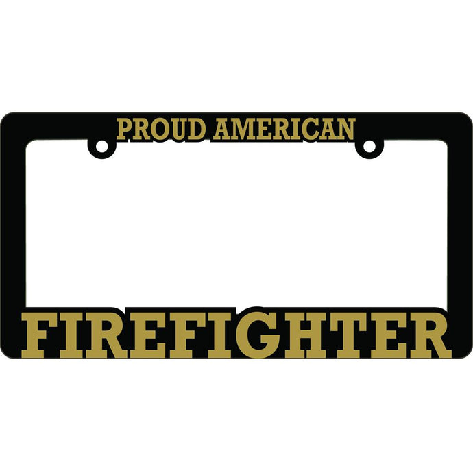 FIRE FIGHTER LICENSE PLATE FRAME