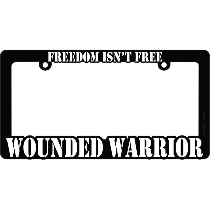 WOUNDED WARRIOR LICENSE PLATE FRAME